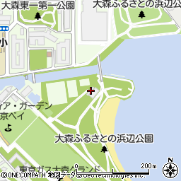 東京都大田区ふるさとの浜辺公園3周辺の地図