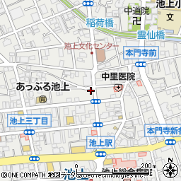 東京都大田区池上3丁目30-9周辺の地図