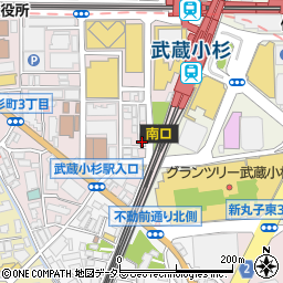 稚内海鮮と地鶏の個室居酒屋 旬蔵 武蔵小杉本店周辺の地図