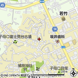 神奈川県川崎市高津区子母口183-13周辺の地図