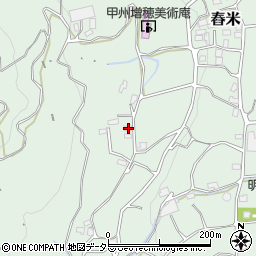 山梨県南巨摩郡富士川町舂米961周辺の地図