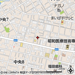 東京都大田区中央3丁目21-12周辺の地図