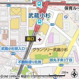 ベリテ　武蔵小杉店周辺の地図