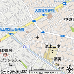 東京都大田区中央8丁目4周辺の地図