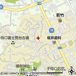 神奈川県川崎市高津区子母口183-17周辺の地図