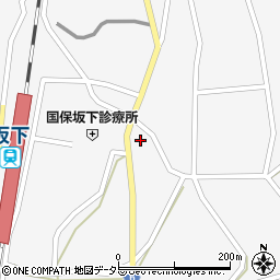 岐阜県中津川市坂下876周辺の地図