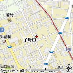 神奈川県川崎市高津区子母口456-6周辺の地図