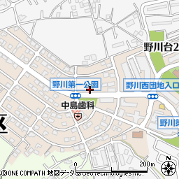 キョウテク川崎野川台公園パーキング周辺の地図