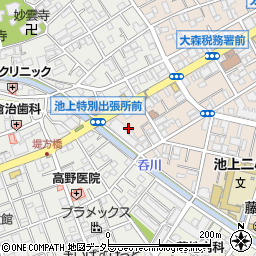 東京都大田区中央8丁目2周辺の地図