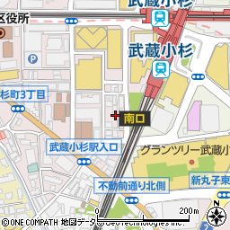 伊勢えびと絶品蟹料理 魚や 武蔵小杉店周辺の地図