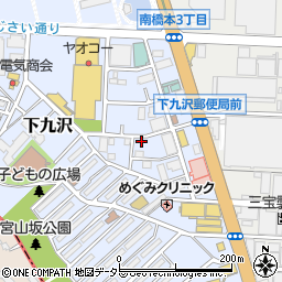 神奈川県相模原市中央区下九沢65-4周辺の地図
