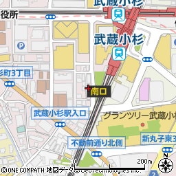 丸亀製麺 武蔵小杉店周辺の地図