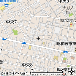 東京都大田区中央7丁目17周辺の地図