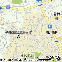 神奈川県川崎市高津区子母口54-83周辺の地図