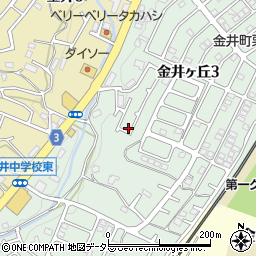 東京都町田市金井ヶ丘3丁目24-27周辺の地図