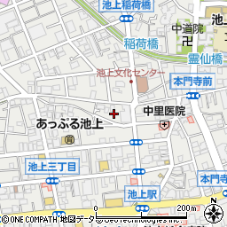 東京都大田区池上3丁目27周辺の地図