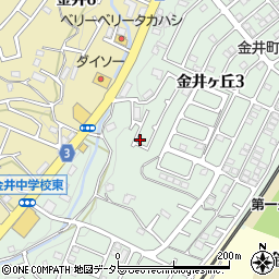 東京都町田市金井ヶ丘3丁目24-1周辺の地図