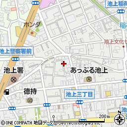 東京都大田区池上3丁目25周辺の地図