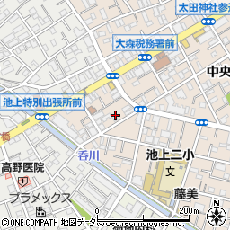東京都大田区中央8丁目3周辺の地図