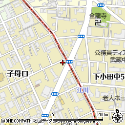 神奈川県川崎市高津区子母口465周辺の地図