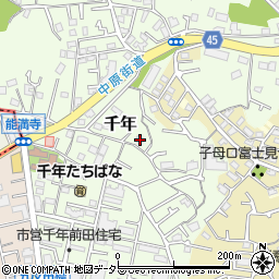 神奈川県川崎市高津区千年237周辺の地図