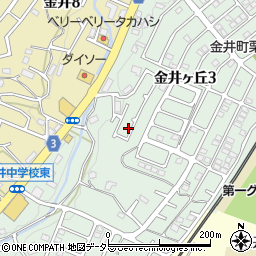 東京都町田市金井ヶ丘3丁目24-26周辺の地図