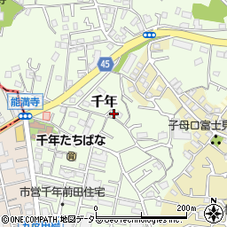 神奈川県川崎市高津区千年239-1周辺の地図