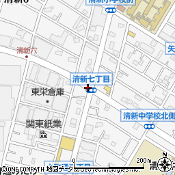 清新７周辺の地図