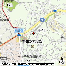 神奈川県川崎市高津区千年203周辺の地図