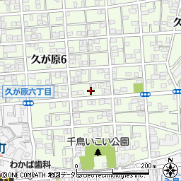 東京都大田区久が原6丁目20周辺の地図