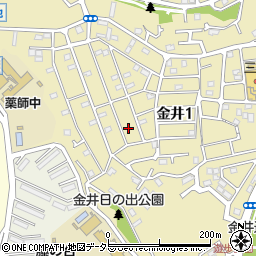 東京都町田市金井1丁目周辺の地図
