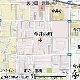 〒211-0066 神奈川県川崎市中原区今井西町の地図