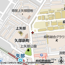 麻布獣医科大学守衛所周辺の地図