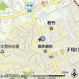 神奈川県川崎市高津区子母口180周辺の地図