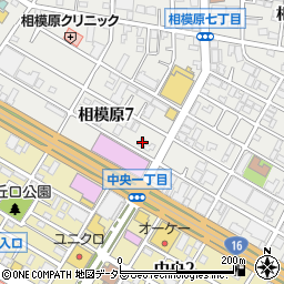 神奈川県相模原市中央区相模原7丁目9-16周辺の地図
