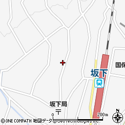 岐阜県中津川市坂下1741周辺の地図