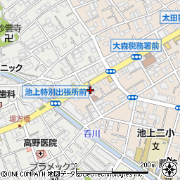 [葬儀場]JA池上ホール周辺の地図