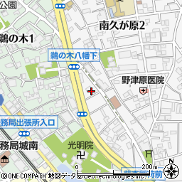 東京都大田区南久が原2丁目33周辺の地図