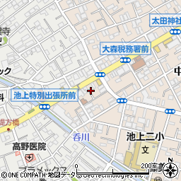 東京都大田区中央8丁目1周辺の地図