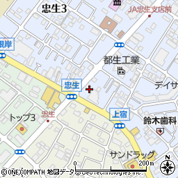 ファミリーマート町田忠生店周辺の地図
