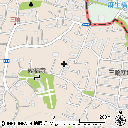 東京都町田市三輪町495周辺の地図