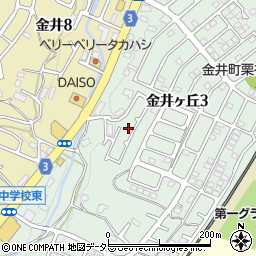 東京都町田市金井ヶ丘3丁目24周辺の地図