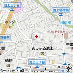 東京都大田区池上3丁目15周辺の地図