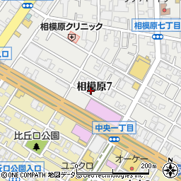 神奈川県相模原市中央区相模原7丁目9-22周辺の地図
