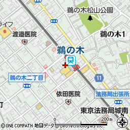 すき家鵜の木駅前店周辺の地図
