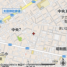 東京都大田区中央7丁目12-13周辺の地図
