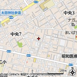 東京都大田区中央7丁目12-12周辺の地図