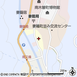 長野県木曽郡南木曽町寺下周辺の地図