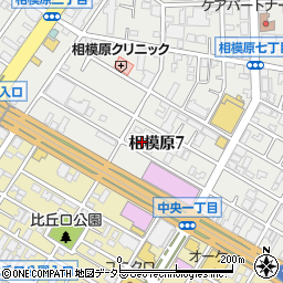 神奈川県相模原市中央区相模原7丁目9-24周辺の地図