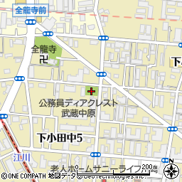 下小田中西ノ辺公園周辺の地図